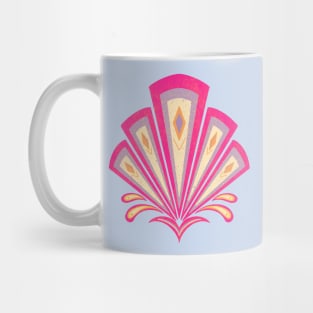 Pink Art Deco motif Mug